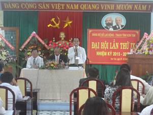 Đại hội Đảng bộ Sở Lao động – TB&XH Kon Tum Nhiệm kỳ 2015-2020